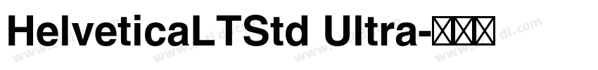 HelveticaLTStd Ultra字体转换